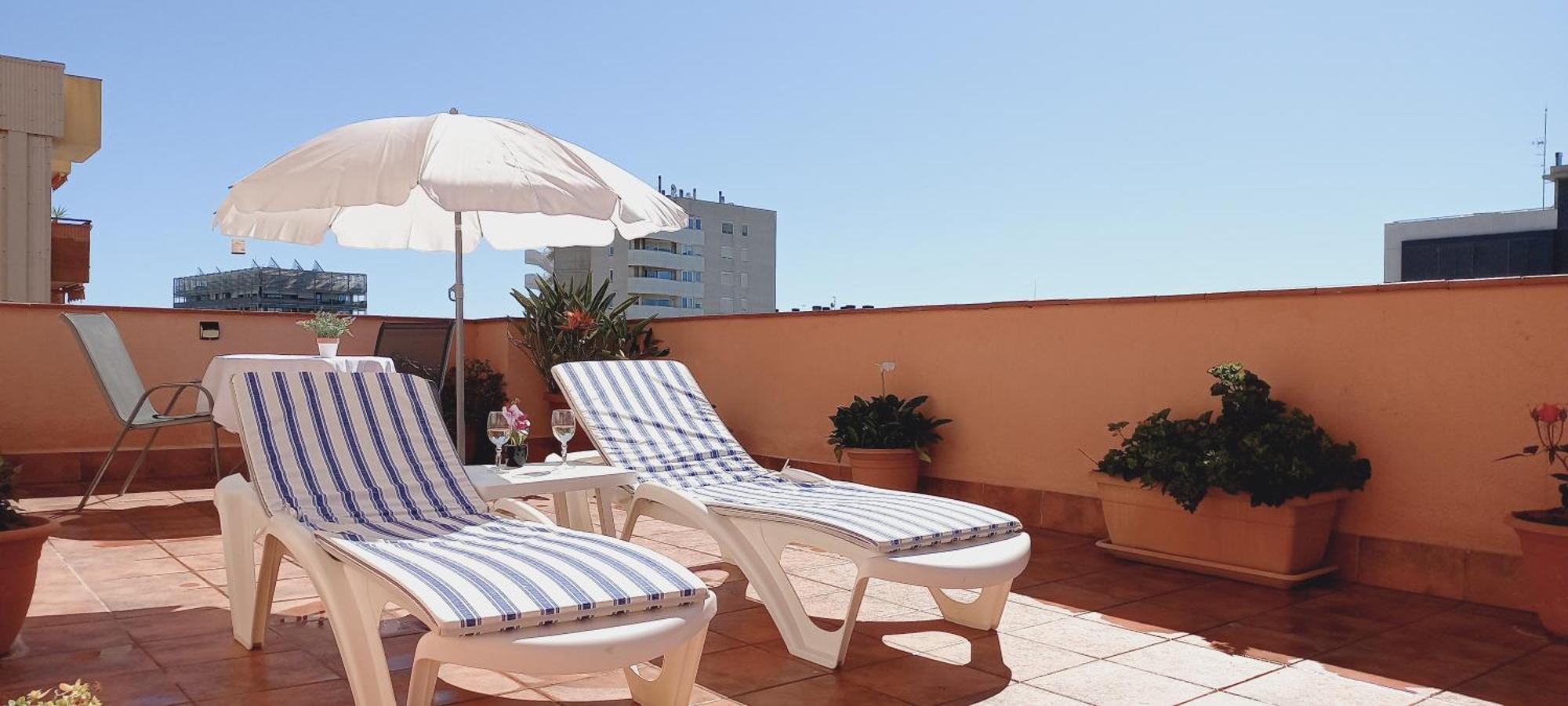 Ferienwohnung Cozy And Sunny Penthouse Fira Bcn L’Hospitalet de Llobregat Exterior foto